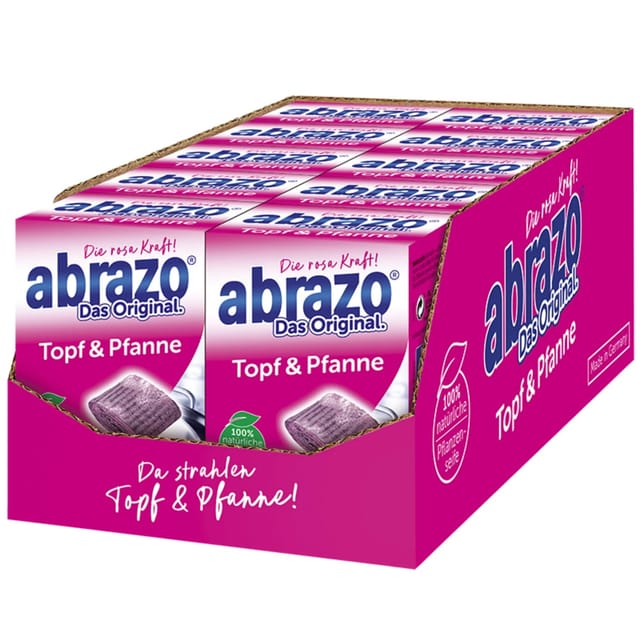 abrazo Reinigungspads Topf & Pfanne 10 x 8 Stück