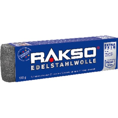RAKSO Edelstahlwolle Banderole Sorte Extra-Fein 1 x 150g