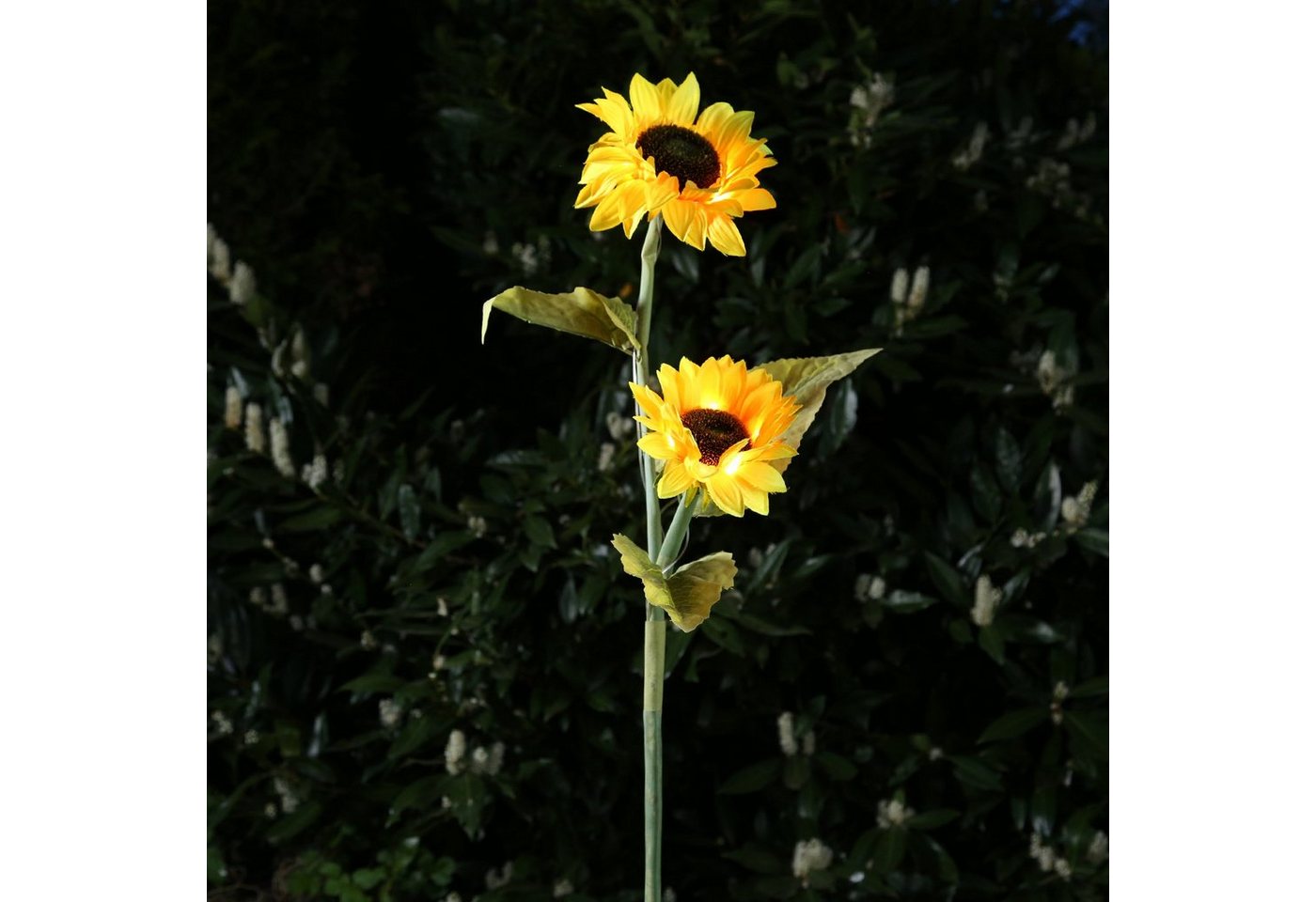 Marelida LED Solar Gartenstecker Sonnenblume Solarstab Blumen Garten Deko Beetstecker Bild 2