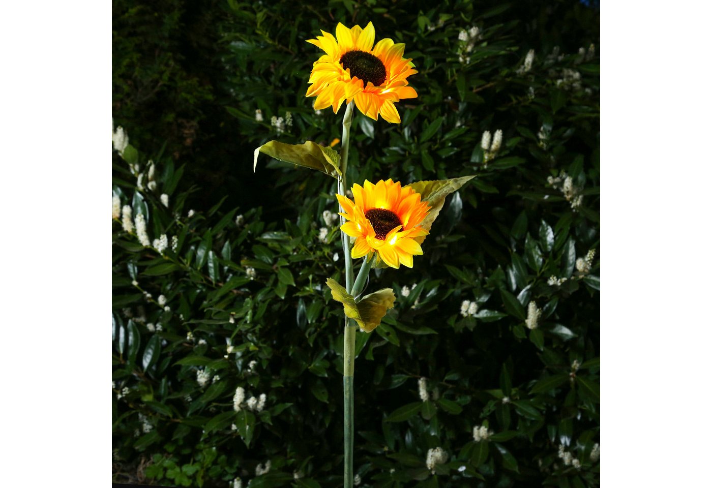 Marelida LED Solar Gartenstecker Sonnenblume Solarstab Blumen Garten Deko Beetstecker Bild 4