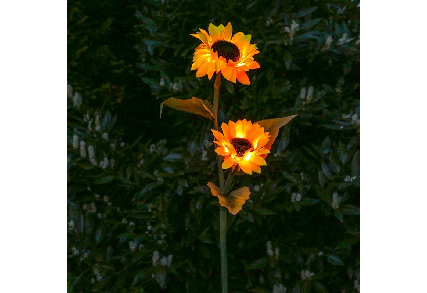 Marelida LED Solar Gartenstecker Sonnenblume Solarstab Blumen Garten Deko Beetstecker Bild 5