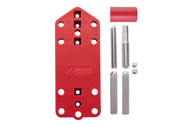 SOTECH Bohrschablone für Türdrücker Rosettengarnitur mit 72 mm 78 mm 92 mm Entfernung