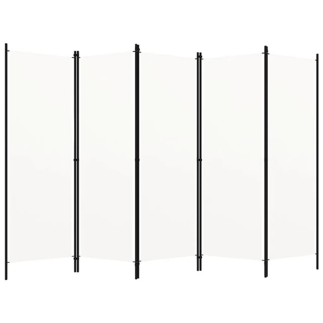 vidaXL 5 Tlg Raumteiler Weiß 250x180 cm 320723
