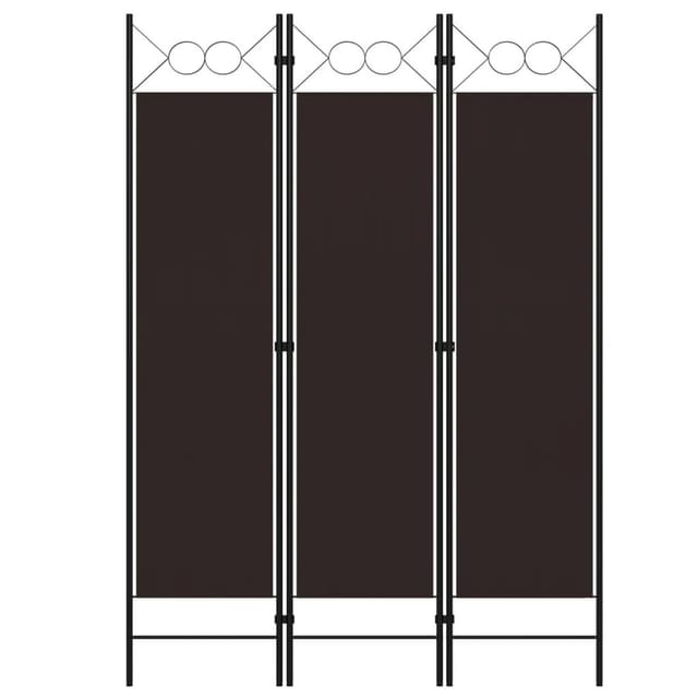 vidaXL 3 Tlg Raumteiler Braun 120 x 180 cm 320700