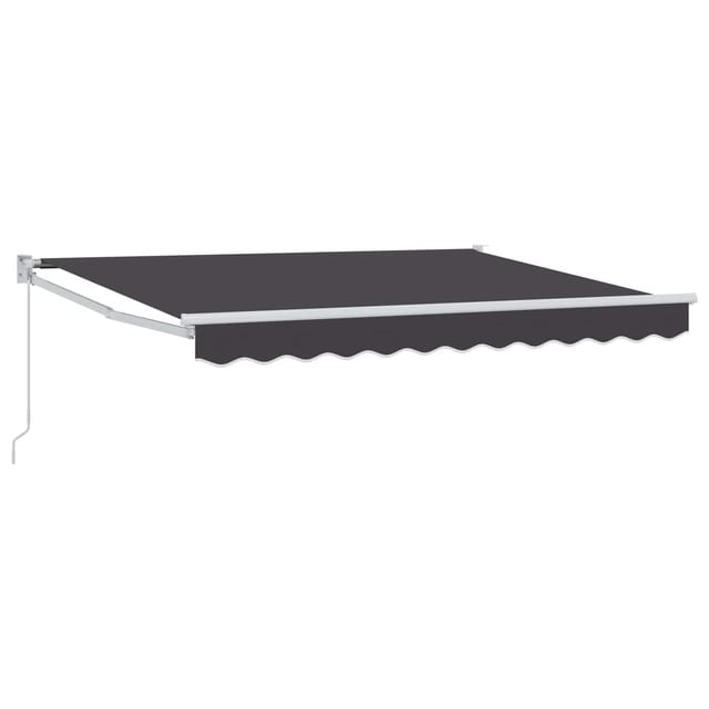 vidaXL Manuell Einziehbare Markise Anthrazit 3,5 x 2 m 3418907