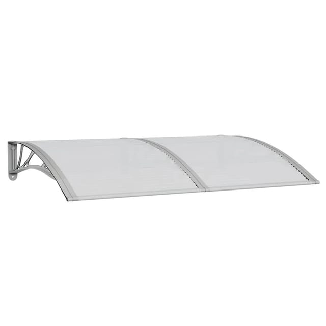 vidaXL Türvordach Grau 150x100 cm Polycarbonat 153570