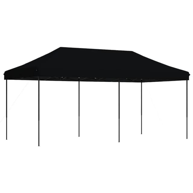 vidaXL Partyzelt Faltbar Pop-Up Schwarz 580x292x315 cm 4004942