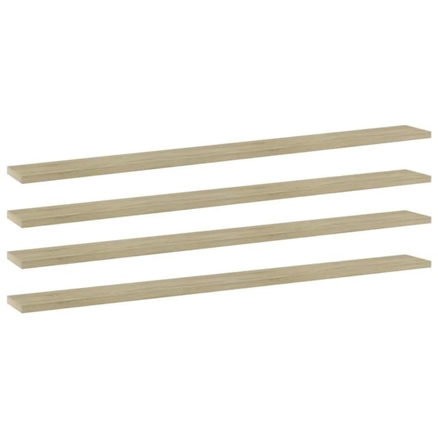 vidaXL Bücherregal-Bretter 4 Stk Sonoma-Eiche 100x10x1,5 cm 805368