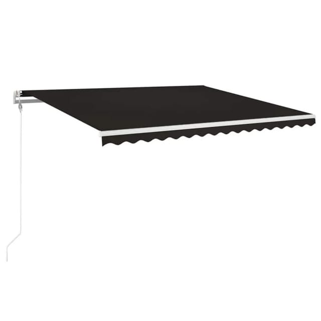 vidaXL Automatische Markise mit LED & Windsensor 450x350 cm Anthrazit 3069014