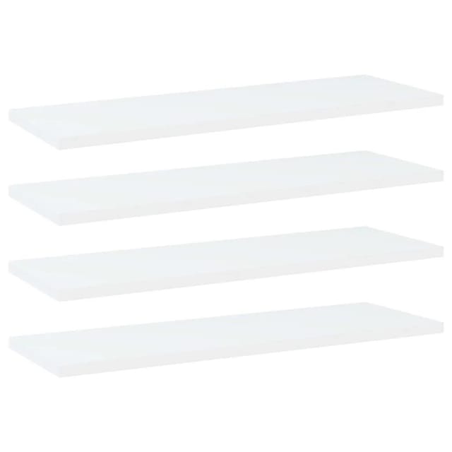 vidaXL Bücherregal-Bretter 4 Stk Weiß 60x20x1,5 cm Holzwerkstoff 805218