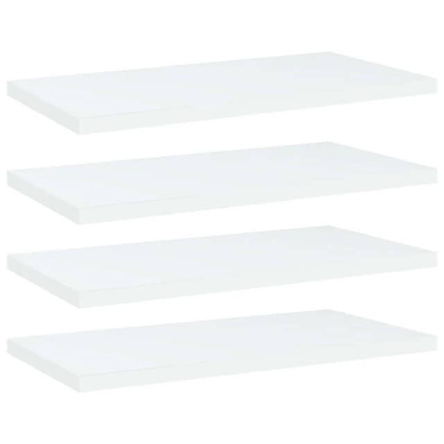vidaXL Bücherregal-Bretter 4 Stk Weiß 40x20x1,5 cm Holzwerkstoff 805138