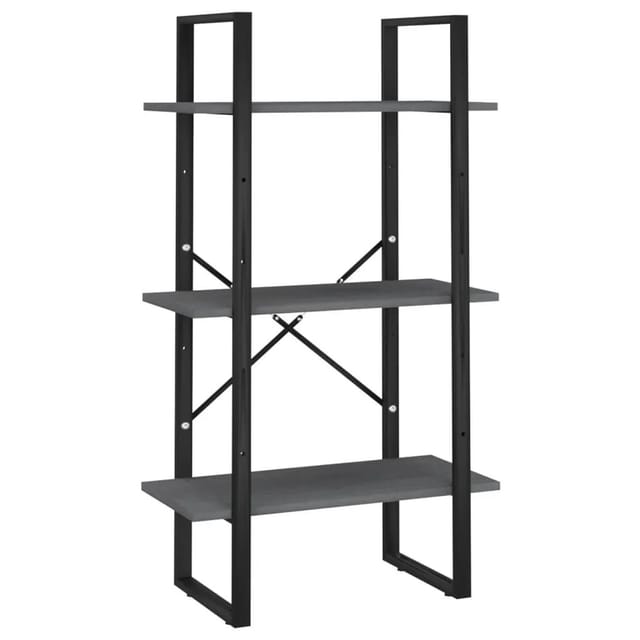 vidaXL Standregal Grau 60x30x105 cm Massivholz Kiefer 806514