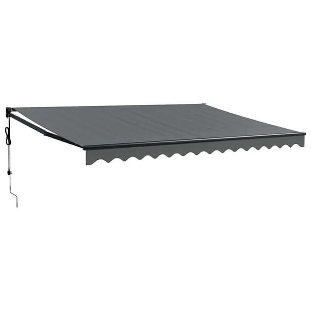 vidaXL Elektrische Markise mit Kurbel Anthrazit 4x3 m 3154513