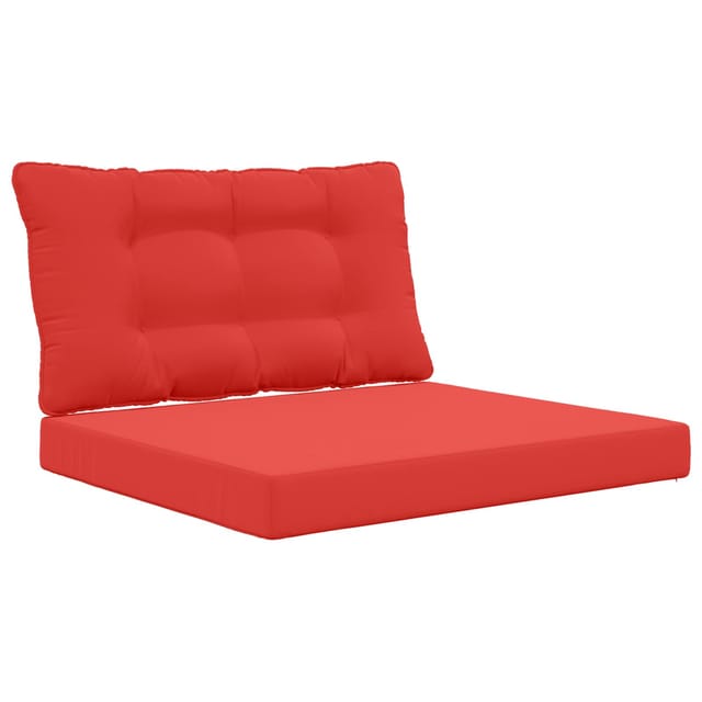 vidaXL Sofakissen für Draußen 2-Tlg Rot Polyester 900903