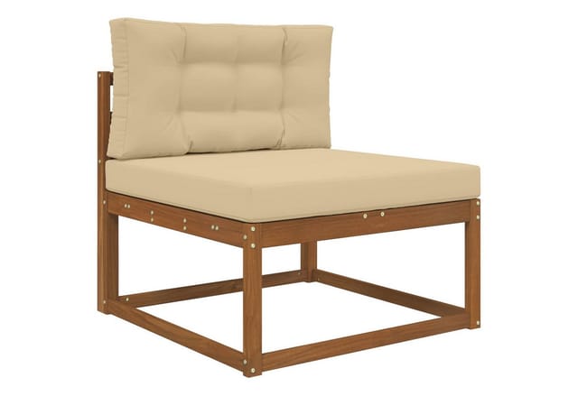 vidaXL Sofakissen für Draußen 2-Tlg Beige Polyester 900849