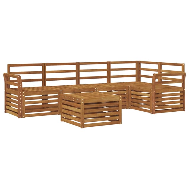 vidaXL Sofagarnituren 6-Tlg Natur Massivholz Akazie 3374849
