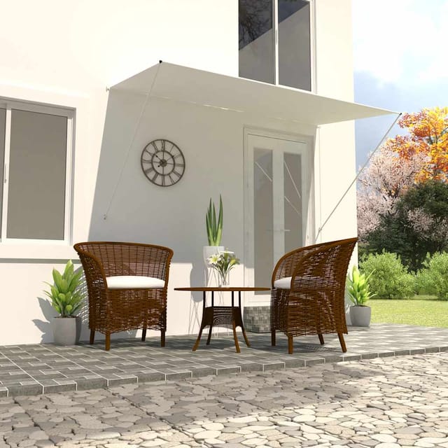 vidaXL Einziehbare Markise 250x150 cm Creme 143766