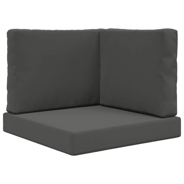 vidaXL Sofakissen für Draußen 3-Tlg Anthrazit Polyester 900744