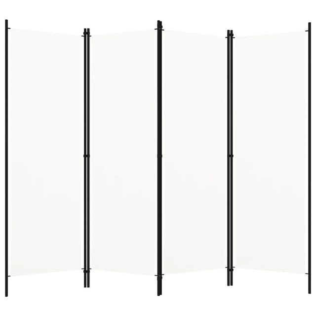 vidaXL 4 Tlg Raumteiler Weiß 200x180 cm 320719