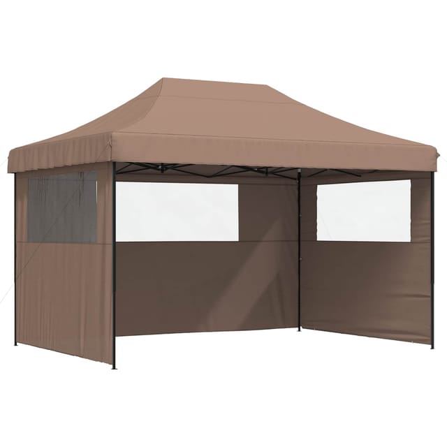 vidaXL Party-Zelt Braun 279 x 410 x 315 cm Oxford-Stoff 42023592