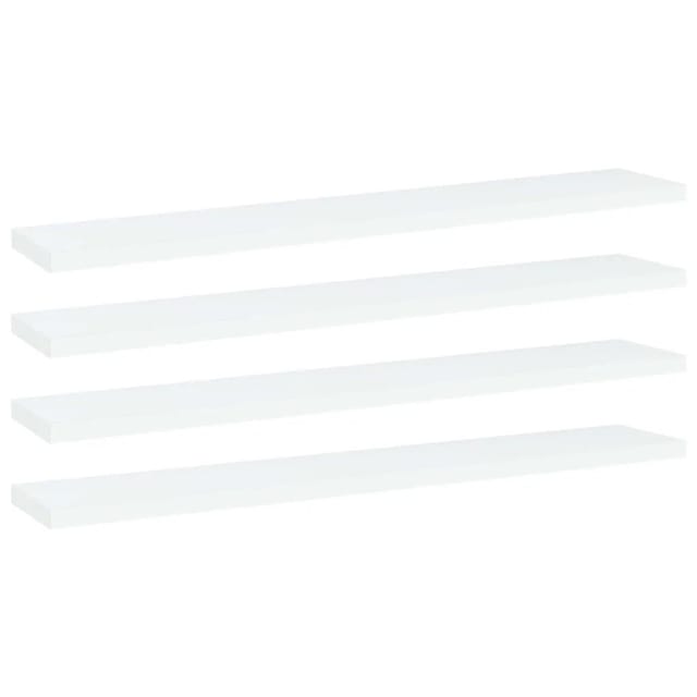 vidaXL Bücherregal-Bretter 4 Stk Weiß 60x10x1,5 cm Holzwerkstoff 805202