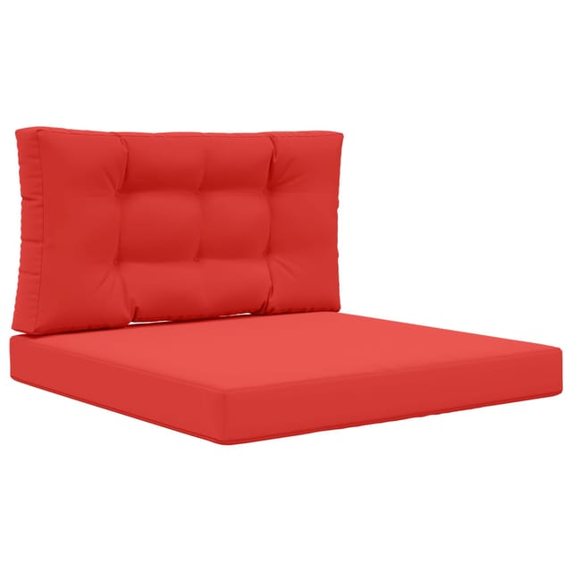 vidaXL Sofakissen für Draußen 2-Tlg Rot Polyester 900852