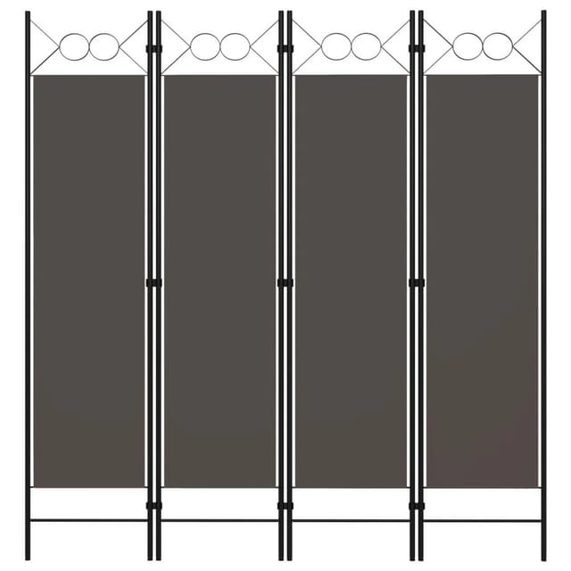 vidaXL 4 Tlg Raumteiler Anthrazit 160 x 180 cm 320704