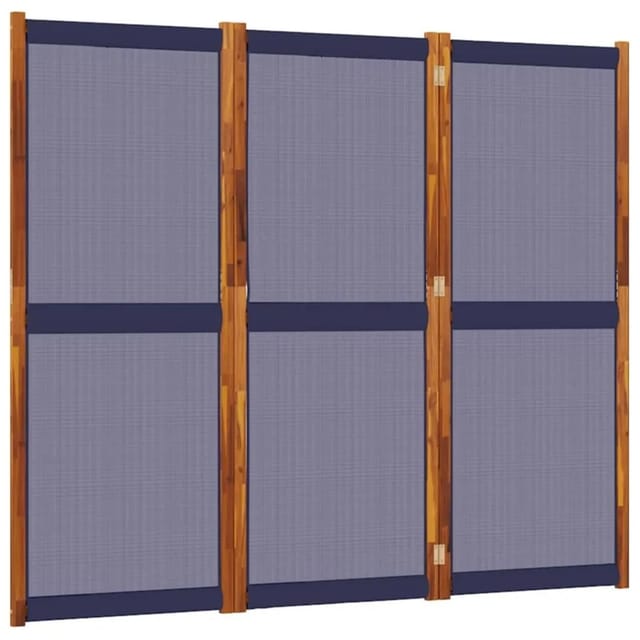 vidaXL 3 Tlg Paravent Dunkelblau 210x180 cm 4003359