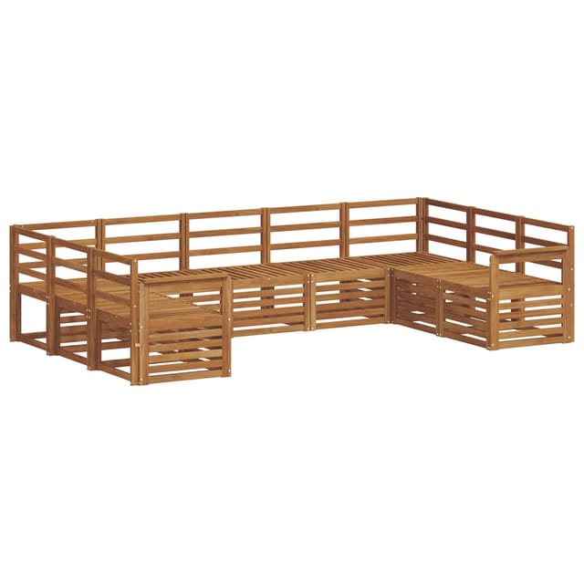 vidaXL Sofagarnituren 9-Tlg Natur Massivholz Akazie 3375464