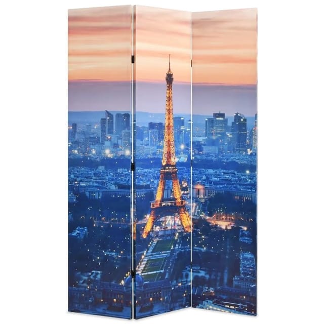 vidaXL Raumteiler Klappbar 120 x 170 cm Paris bei Nacht 245869