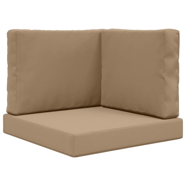 vidaXL Sofakissen für Draußen 3-Tlg Taupe Polyester 900752