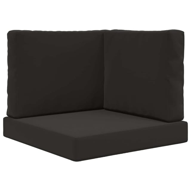 vidaXL Sofakissen für Draußen 3-Tlg Schwarz Polyester 900751