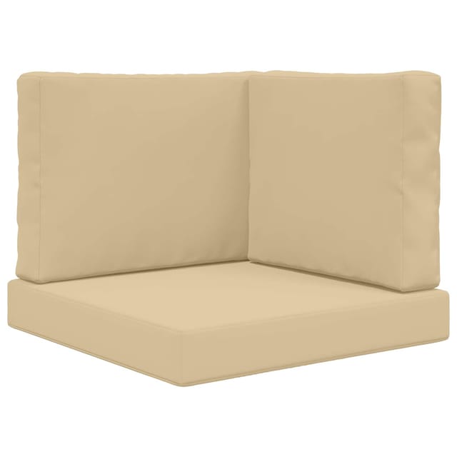vidaXL Sofakissen für Draußen 3-Tlg Beige Polyester 900747