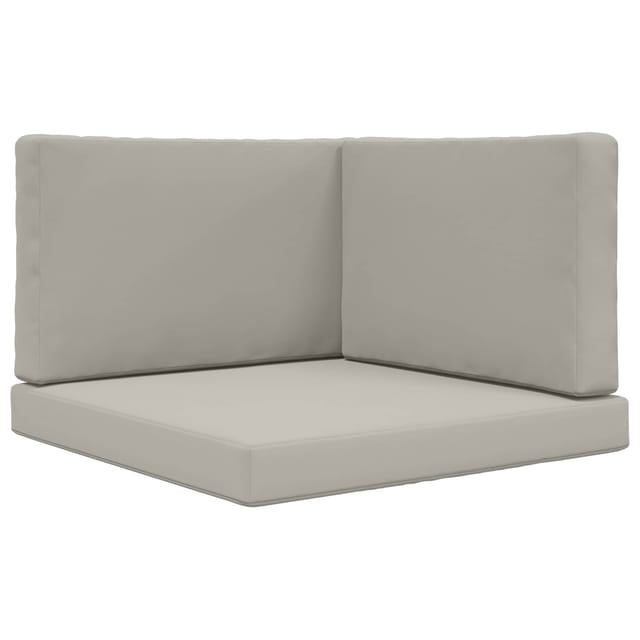 vidaXL Sofakissen für Draußen 3-Tlg Grau Polyester 900864