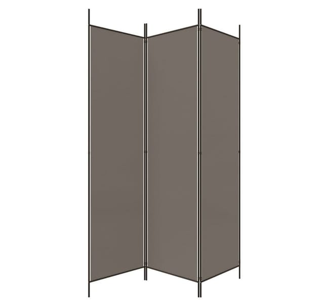 vidaXL 3 Tlg Paravent Anthrazit 150x220 cm Stoff 350196