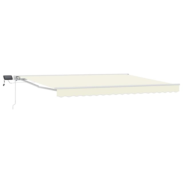 vidaXL Manueller Markisenrahmen mit LEDs Creme 4,5 x 3 m 3420649