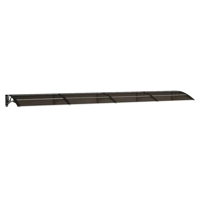 vidaXL Türvordach Schwarz 400x75 cm Polycarbonat 153599