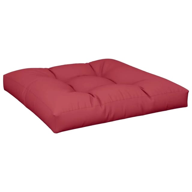 vidaXL Palettenkissen Weinrot 80x80x12 cm Stoff 360500