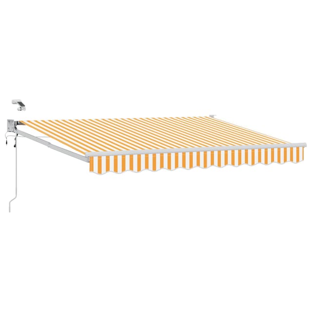 vidaXL Elektrische Ausziehbare Markise Orange und Weiß 3,5 x 2,5 m 3419609