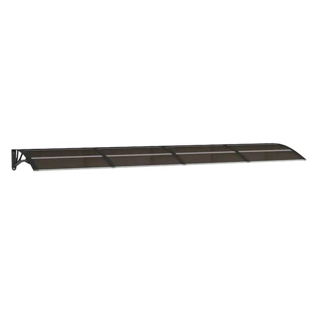 vidaXL Türvordach Schwarz 350x75 cm Polycarbonat 153593