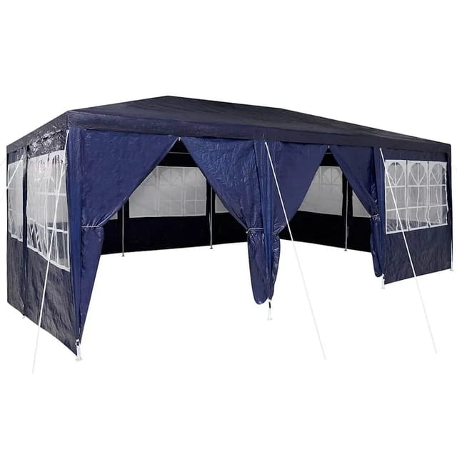 vidaXL Party-Zelt Blau 600 x 400 x 266 cm Polyethylen 42003434