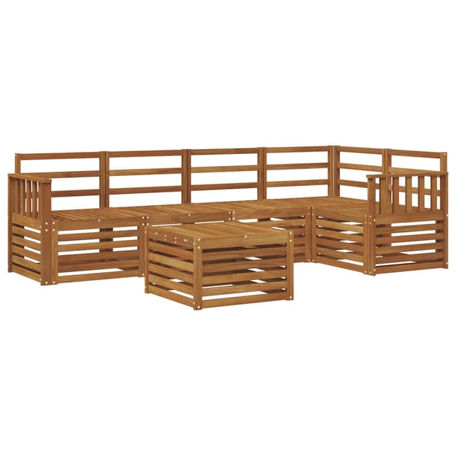 vidaXL Sofagarnituren 6-Tlg Natur Massivholz Akazie 3374839
