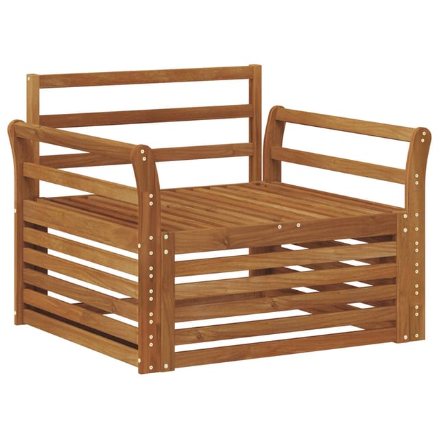 vidaXL 2 Stück Sofa mit Armlehnen Natur 3436394