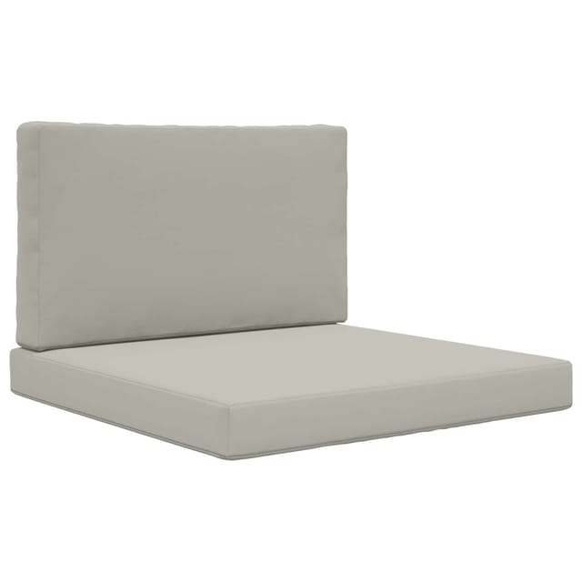 vidaXL Sofakissen für Draußen 2-Tlg Grau Polyester 900830