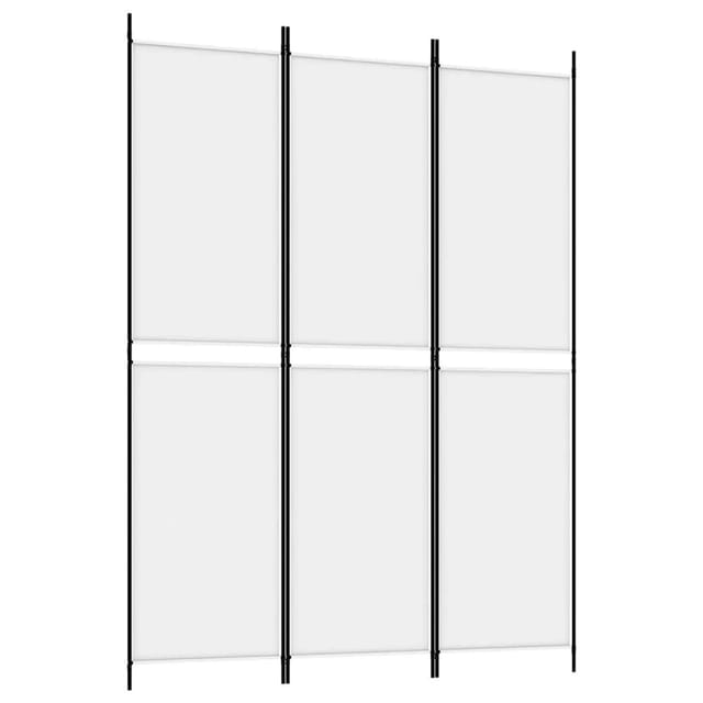 vidaXL 3 Tlg Paravent Weiß 150x200 cm Stoff 350226