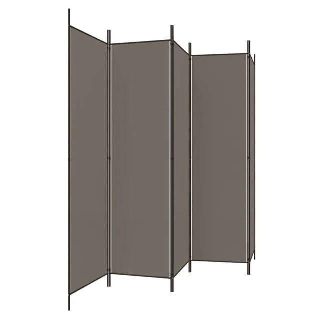 vidaXL 5 Tlg Paravent Anthrazit 250x200 cm Stoff 350188