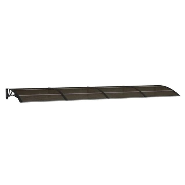 vidaXL Türvordach Schwarz 400 x 100 cm Polycarbonat 153602