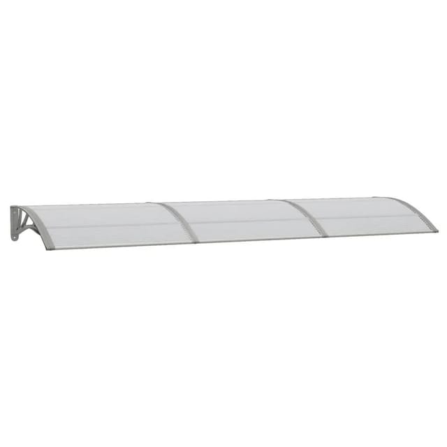 vidaXL Türvordach Grau 300x75 cm Polycarbonat 153581