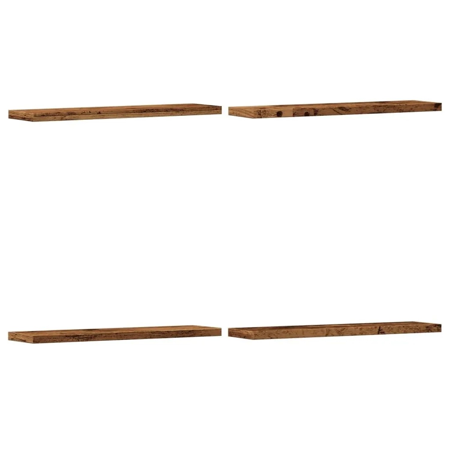 vidaXL Wandregale 4 Stk Altholz-Optik 40x10x1,5 cm Holzwerkstoff 856289