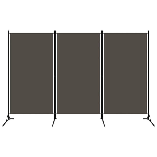 vidaXL 3 Tlg Raumteiler Anthrazit 260x180 cm 320733